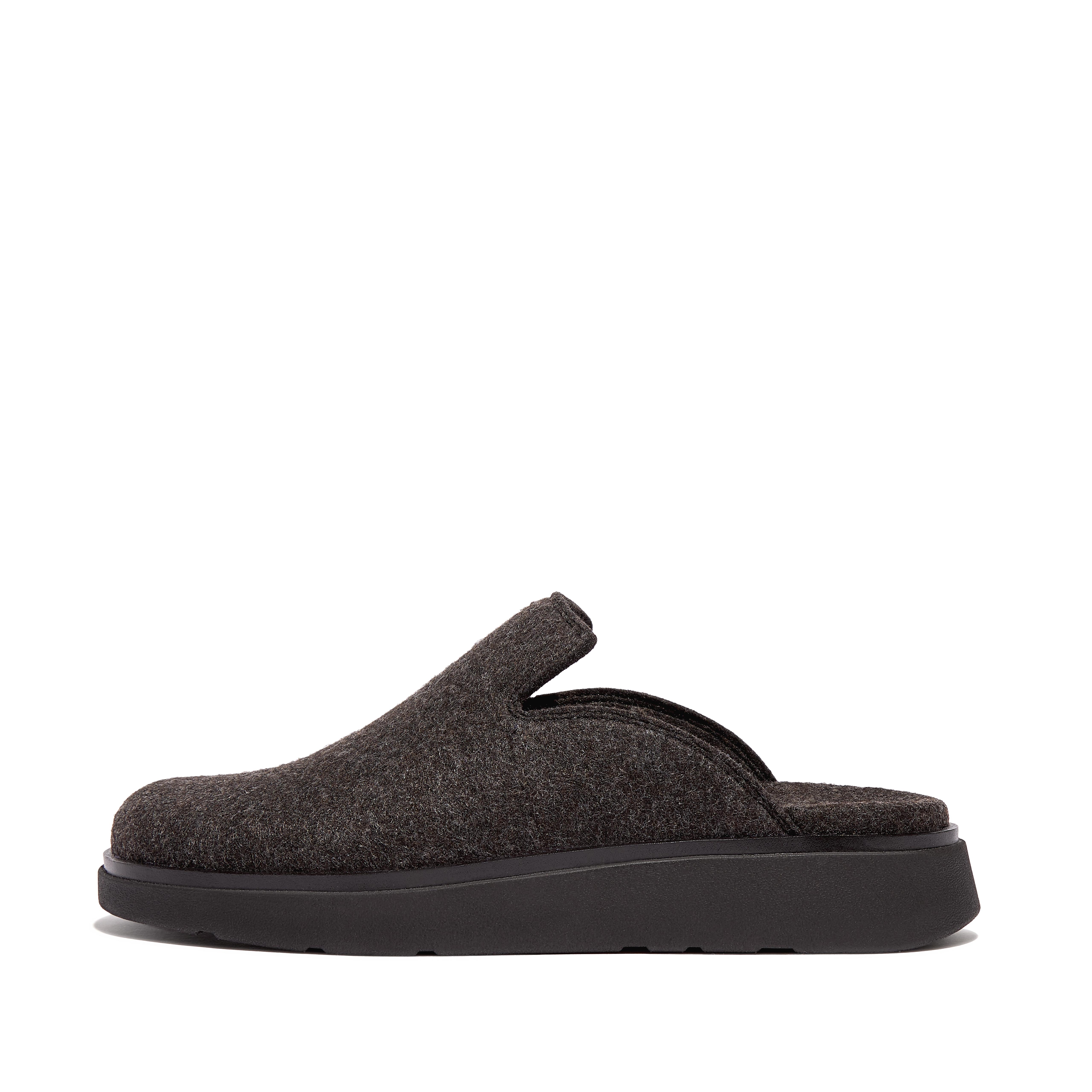 Fitflop Felt Mules,All Black