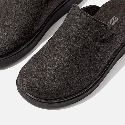 OFOF 1F MULE GLOSSY BLACK オフオフ 1F ミュール GEN-FF-E01-FELT-MULES-ALL-