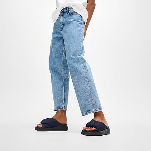 Women's Gen-Ff Folded-Denim Textile Slides | FitFlop US
