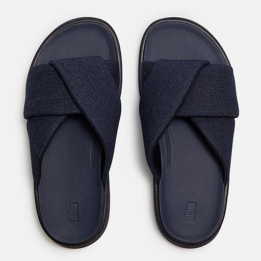 Women's Gen-Ff Folded-Denim Textile Slides | FitFlop US