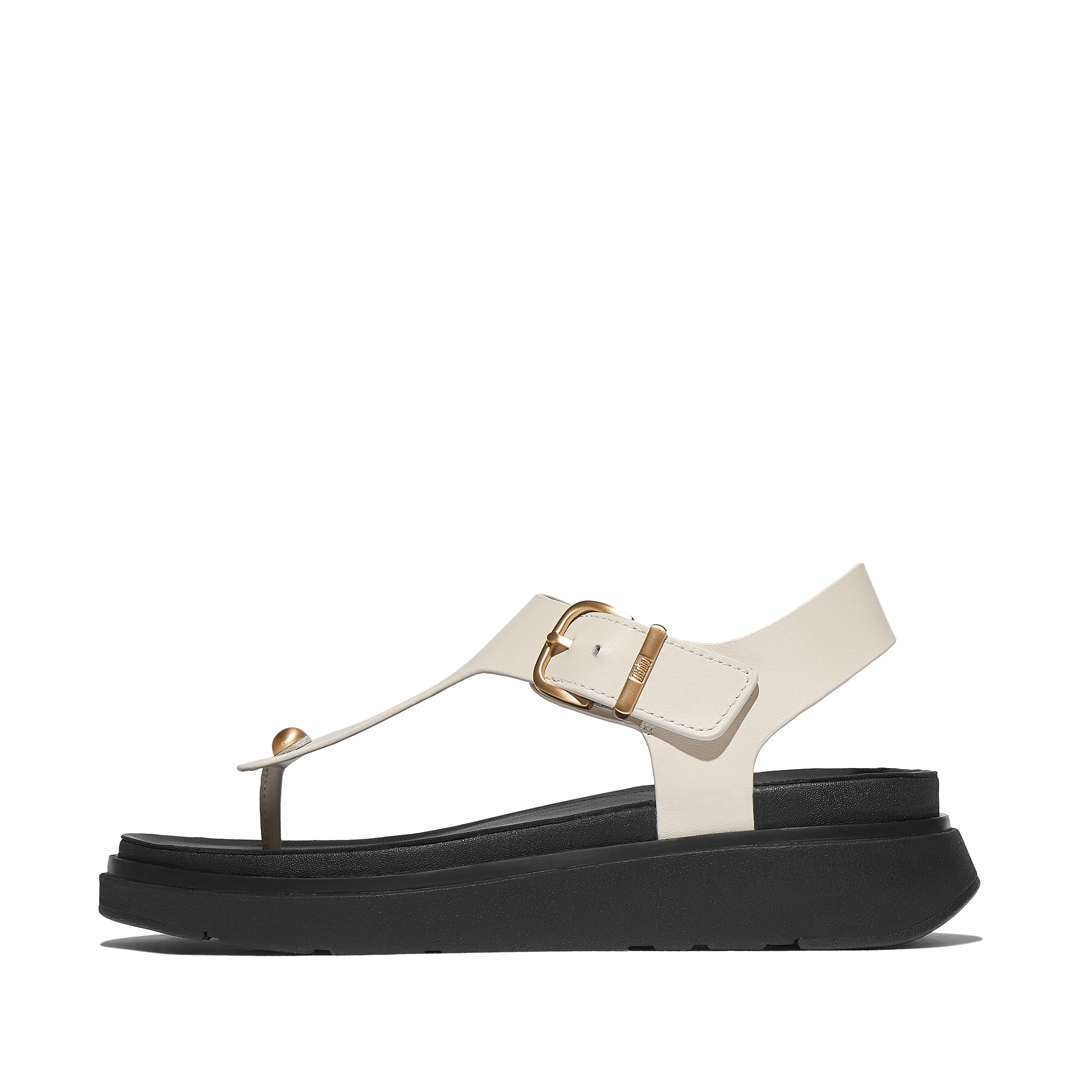 GEN-FF Leather Back-Strap Toe-Post Sandals