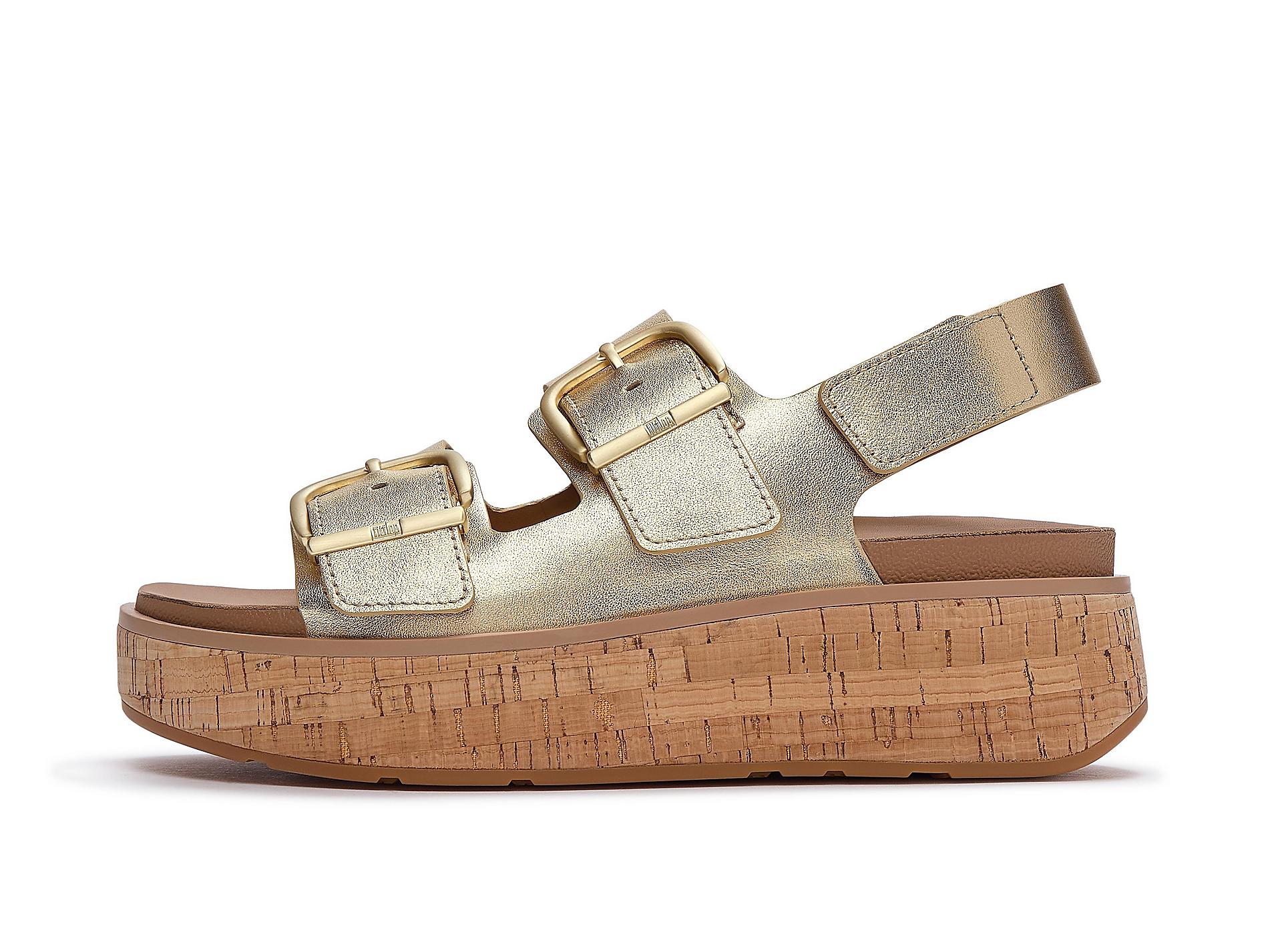 GEN-FF Max Buckle Leather/Cork Back-Strap Sandals