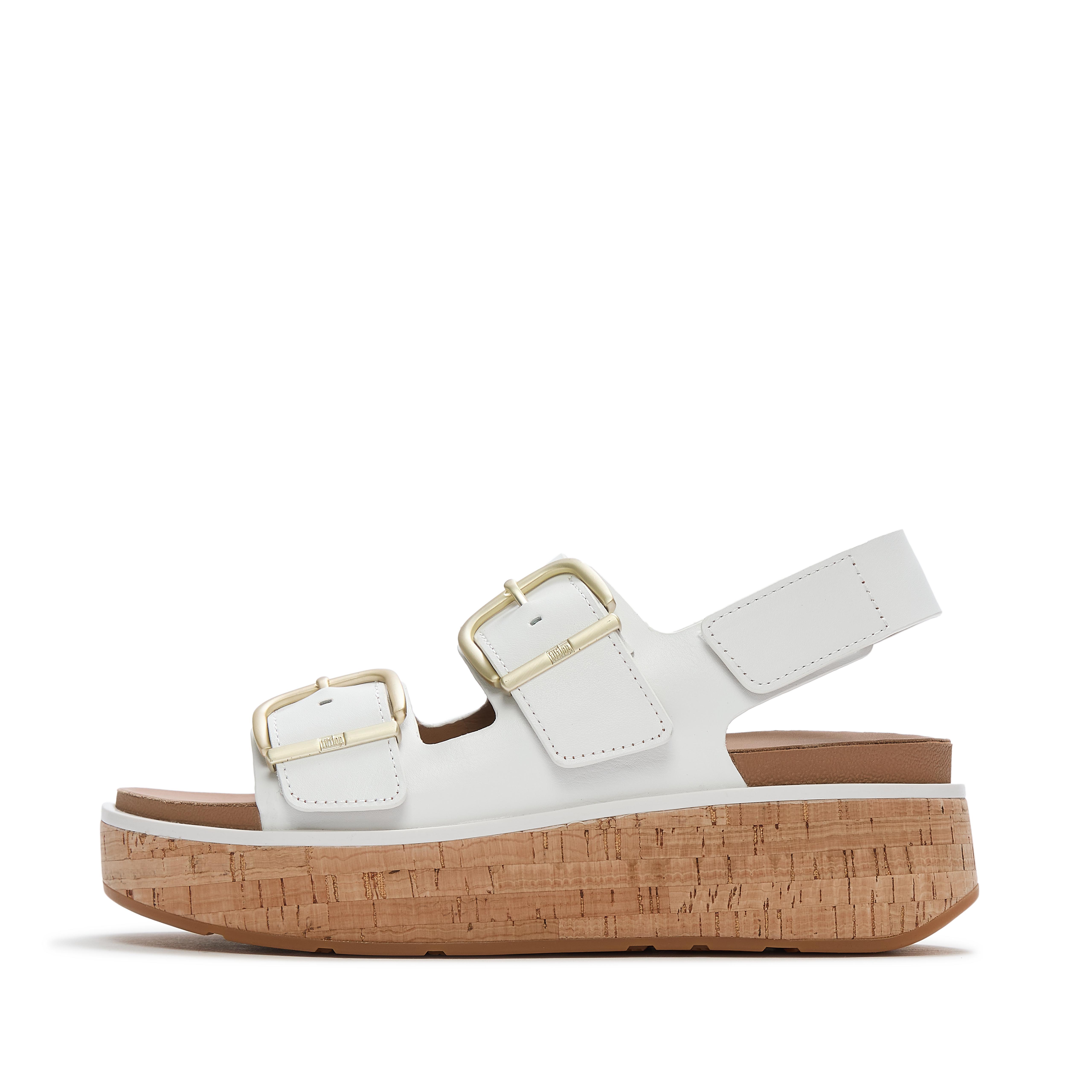 GEN-FF Max Buckle Leather/Cork Back-Strap Sandals
