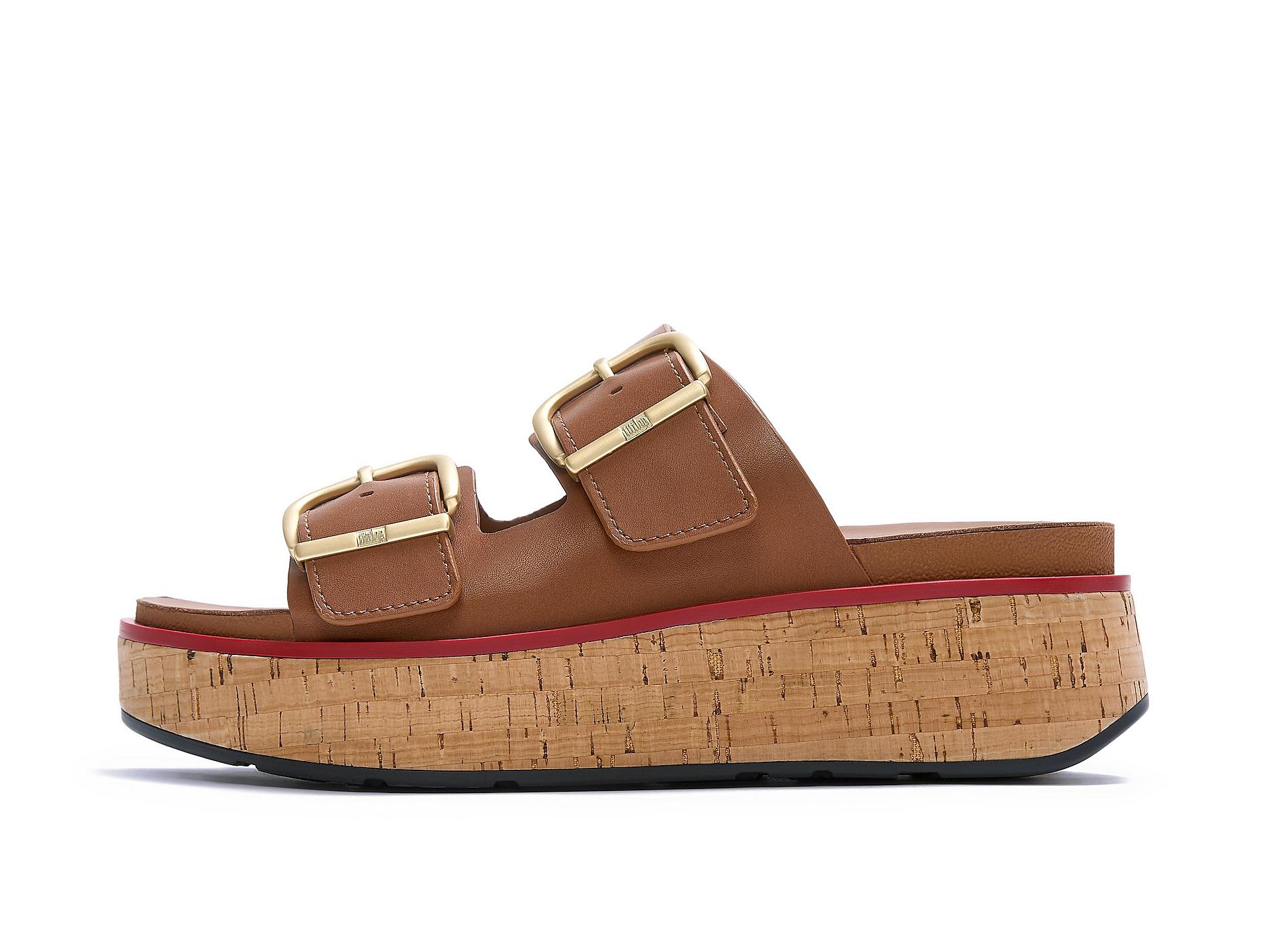 GEN-FF Max Buckle Leather/Cork Two-Bar Slides