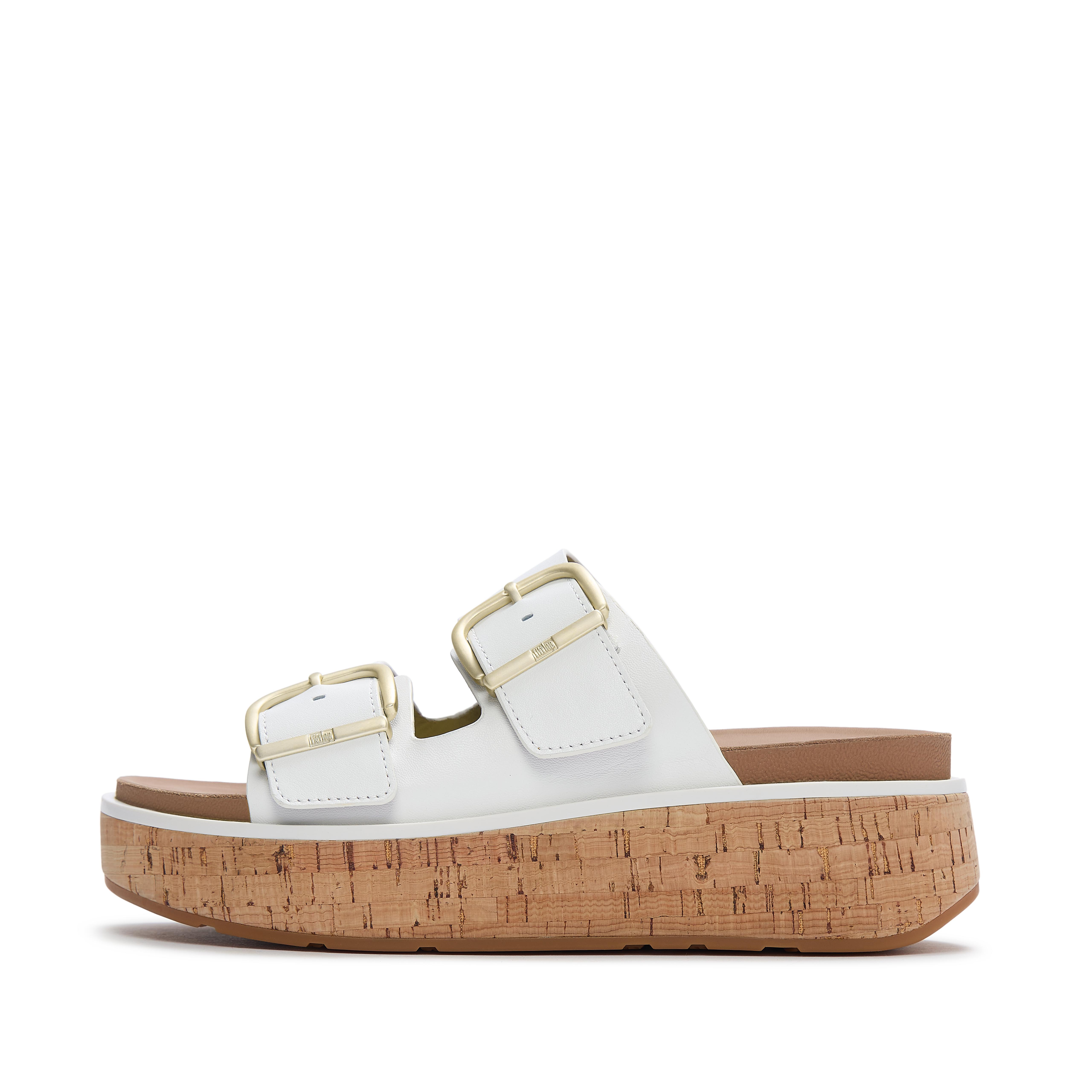 GEN-FF Max Buckle Leather/Cork Two-Bar Slides