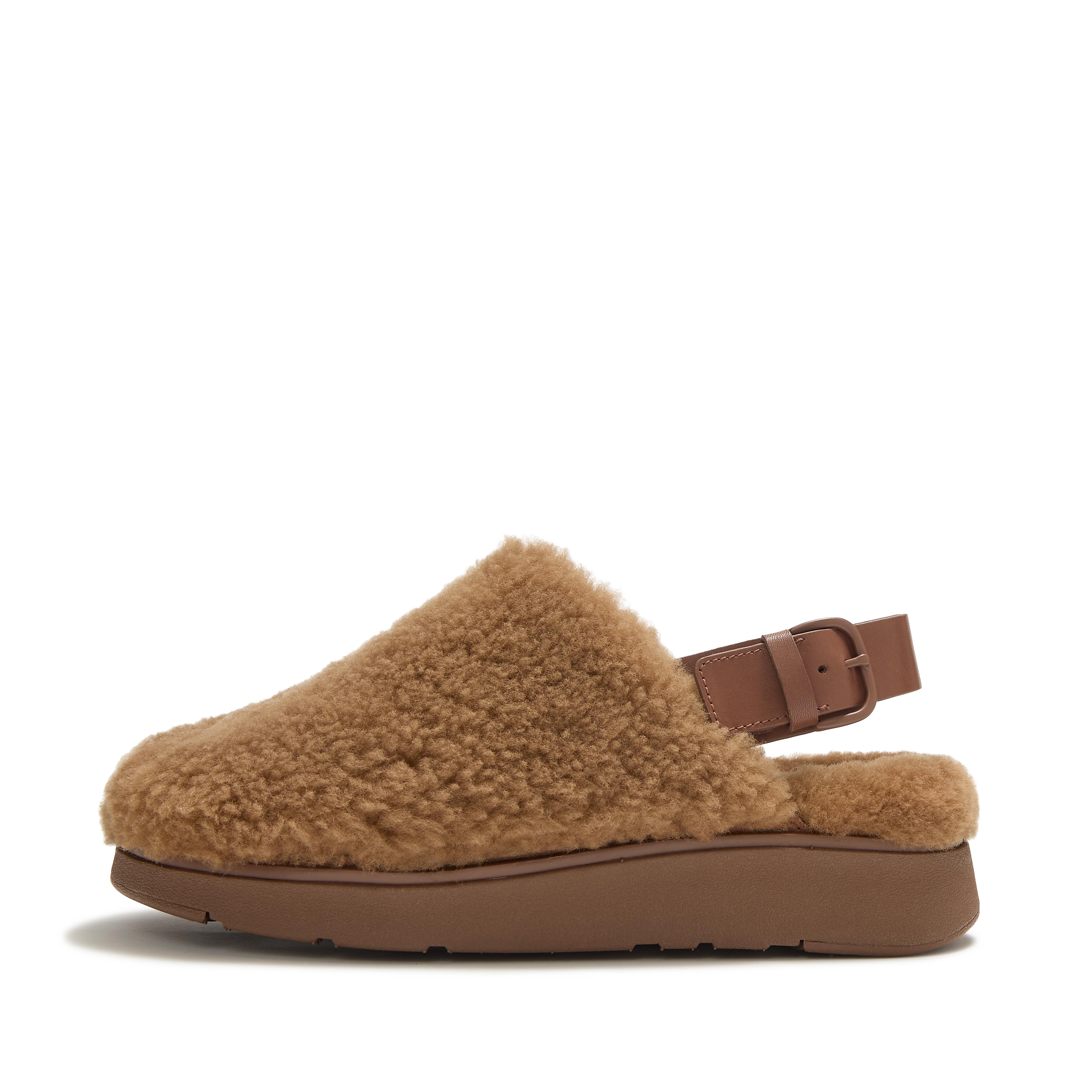GEN-FF Shearling Back-Strap Mules