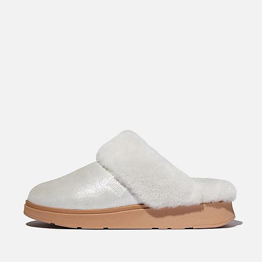 Donna Gen Ff Pelle Scamosiata Shearling Pantofole FitFlop EU