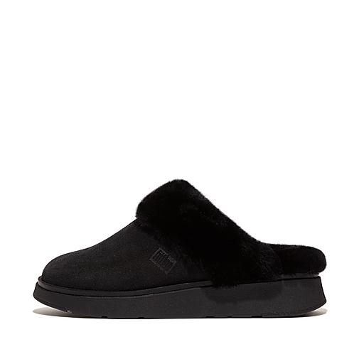 Shearling slippers on sale