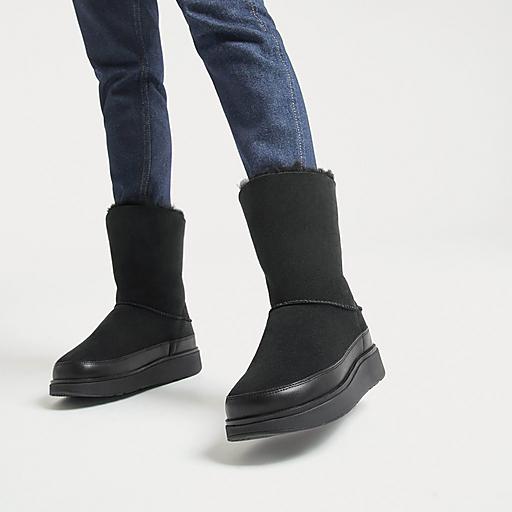 Women's Gen-Ff Double-Faced-Shearling-Suede-Leather Boots | FitFlop US