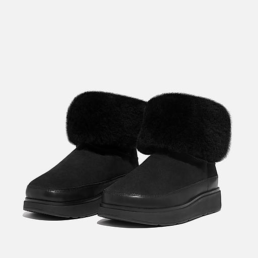 Women's Gen-Ff Double-Faced-Shearling-Suede-Leather Boots | FitFlop US