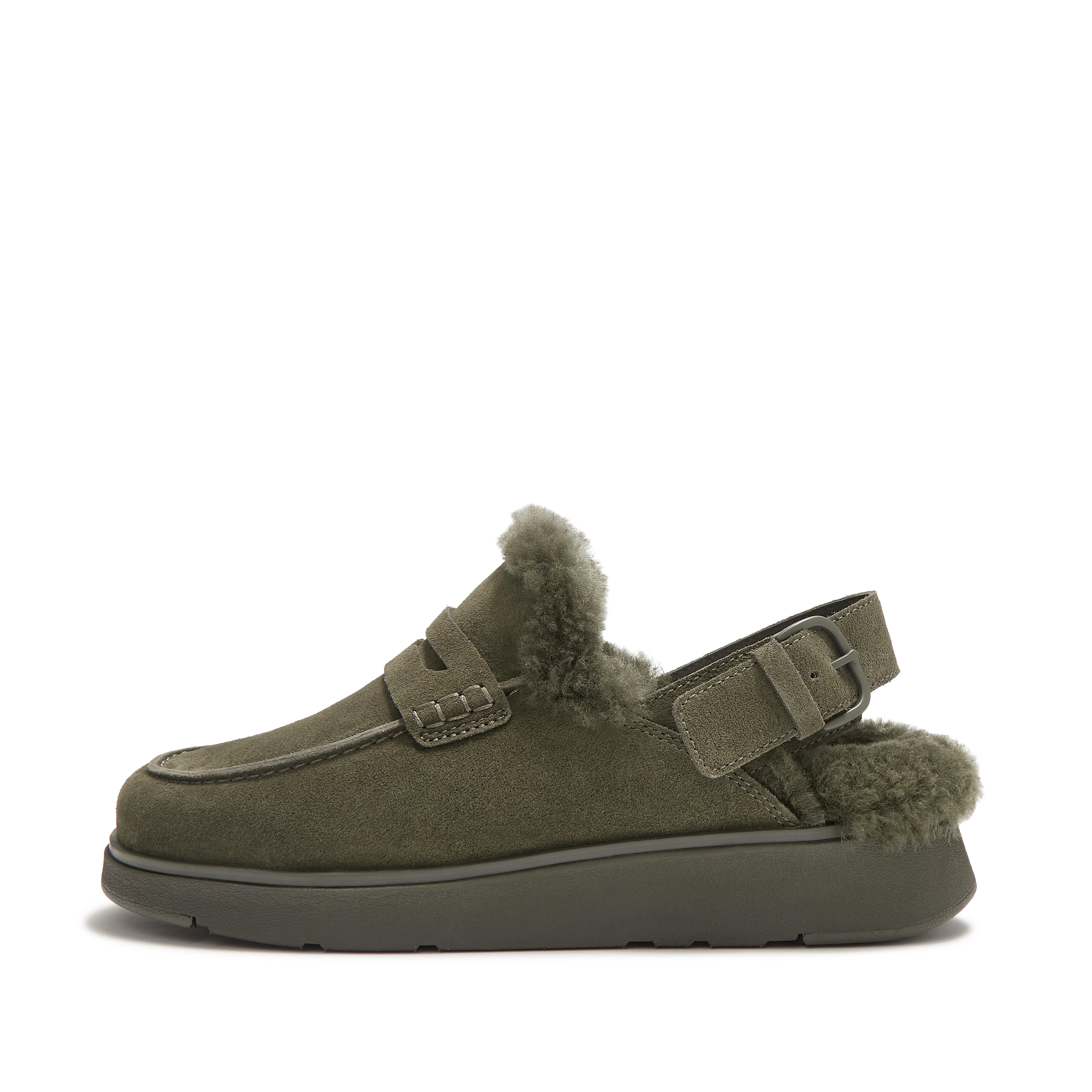 GEN-FF Shearling Back-Strap Mules