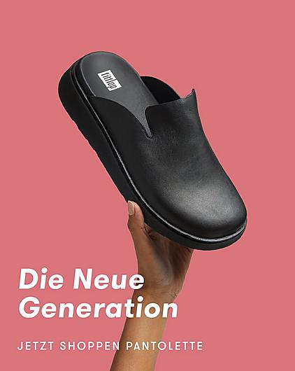 FitFlops F Mode-Kollektion mit dem klassischen schwarzen F Mode-Stiefel.