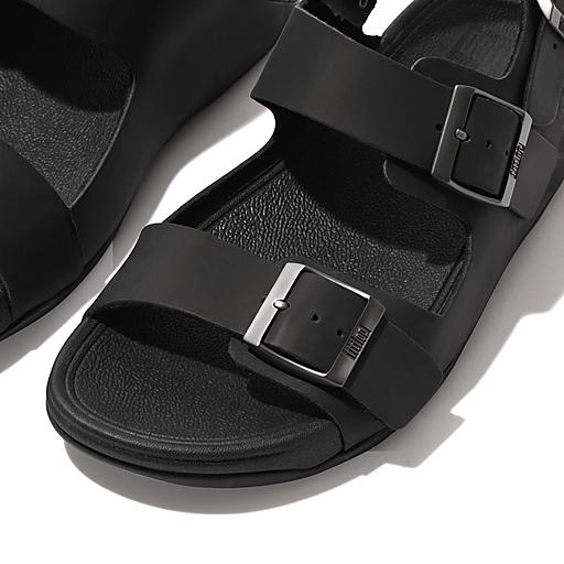 Mens sandals with back on sale straps