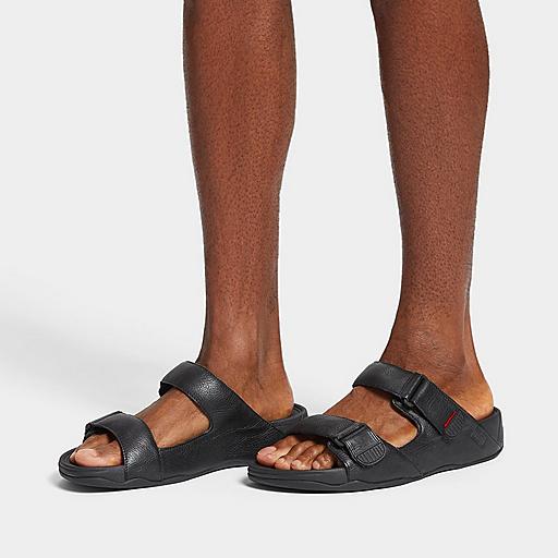 Men's GOGH Adjustable Leather Slides | FitFlop EU