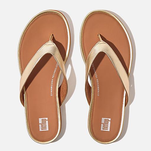 Women s Gracie Leather Flip Flops FitFlop UK