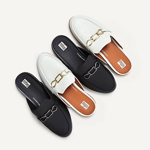 Women's Gracie Chain Leather Mules | FitFlop US