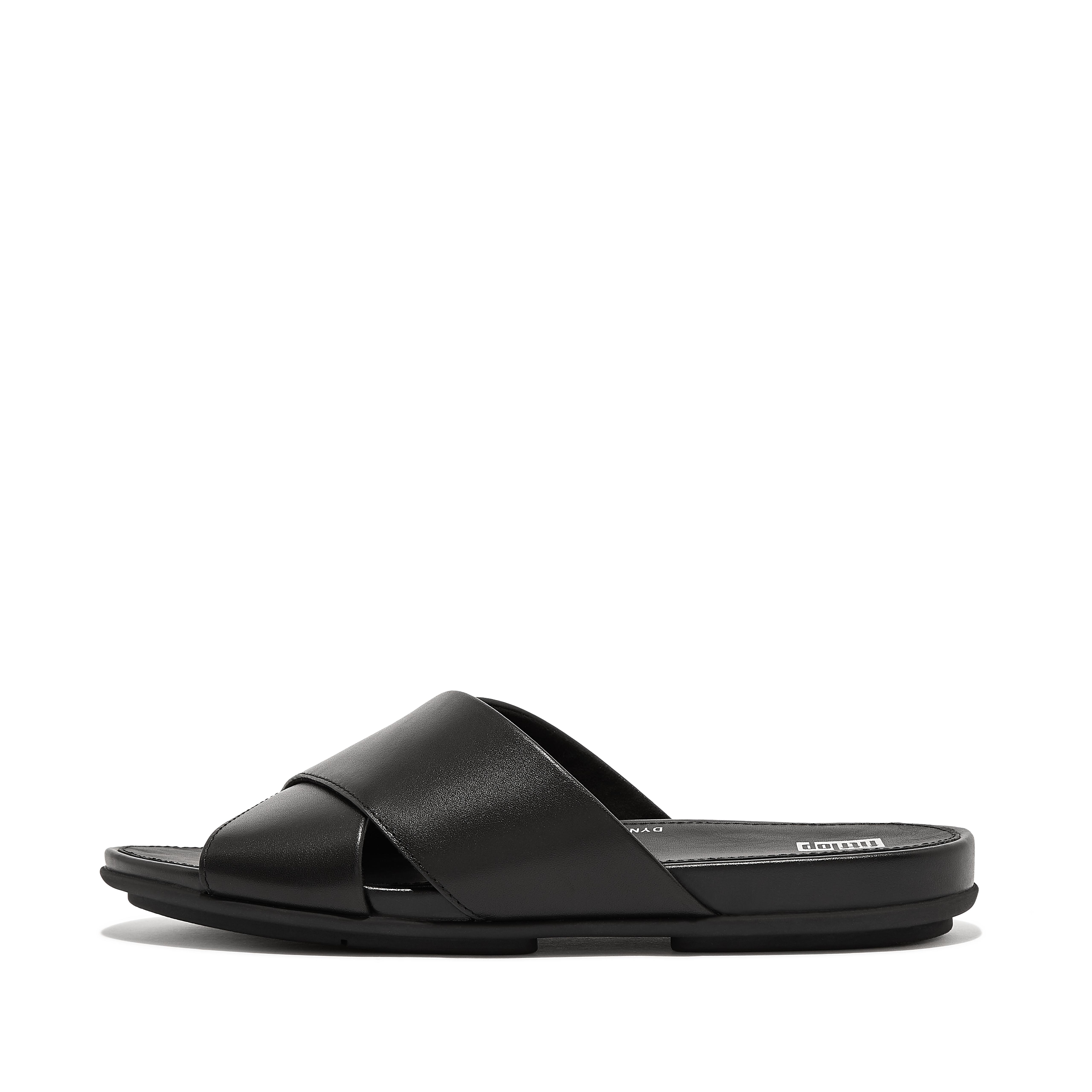 Fitflop Leather Cross Slides