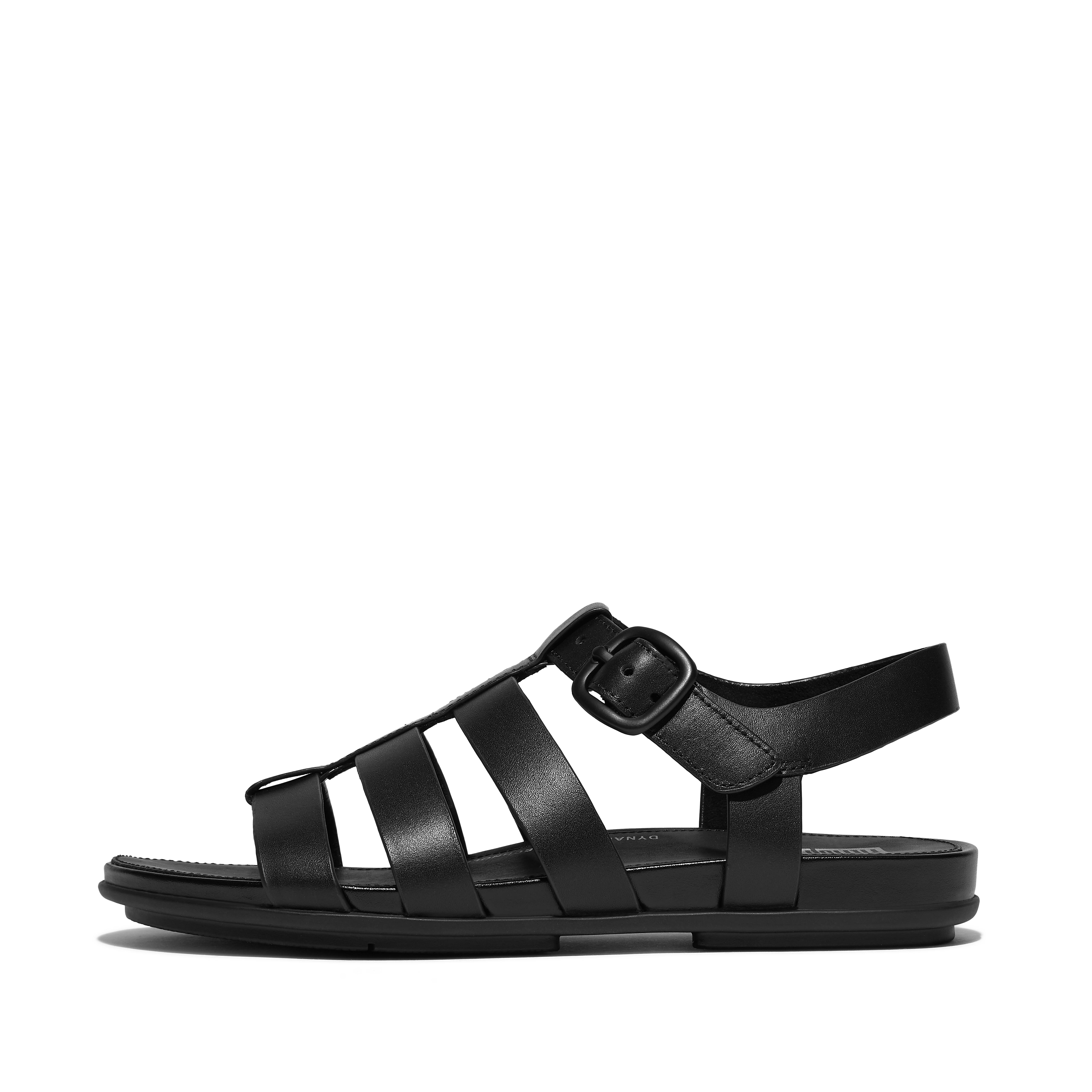 Fitflop Gracie Fisherman サンダル Women's Gracie Leather Back-Strap-Sandals | FitFlop US