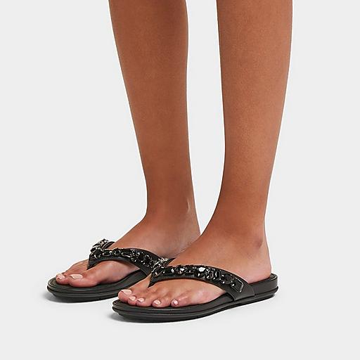 Women's Gracie Leather Flip-Flops