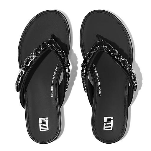 Women's Gracie Leather Flip-Flops