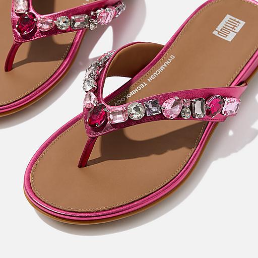 【INCHANT ME】Ribbon strap flip-flop sandals INCHANT ME】Ribbon strap flip-flop sandals