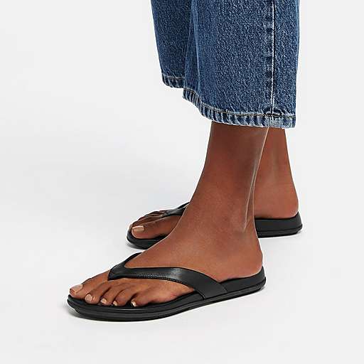 Women's Gracie Leather Flip-Flops