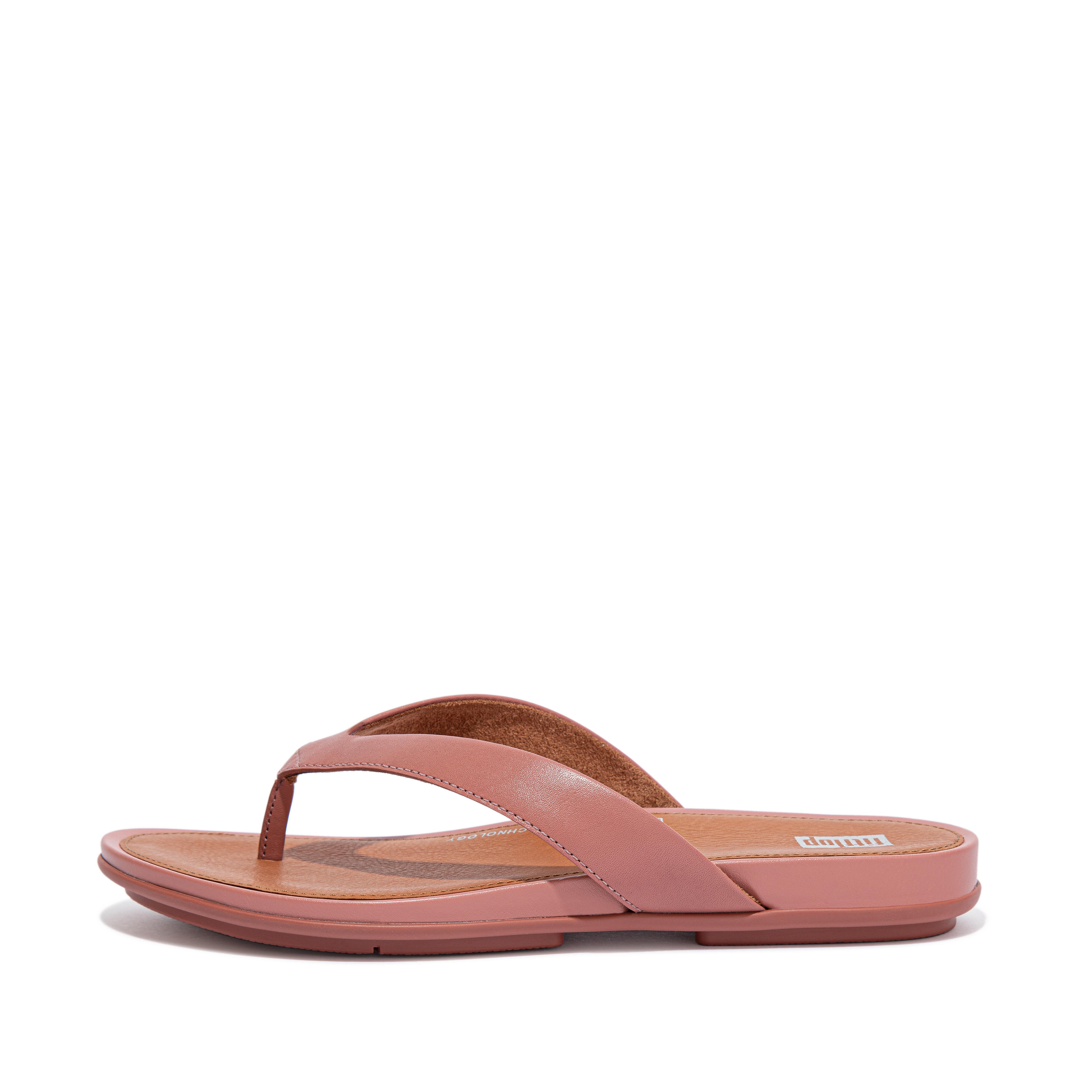 Gracie Leather Flip-Flops