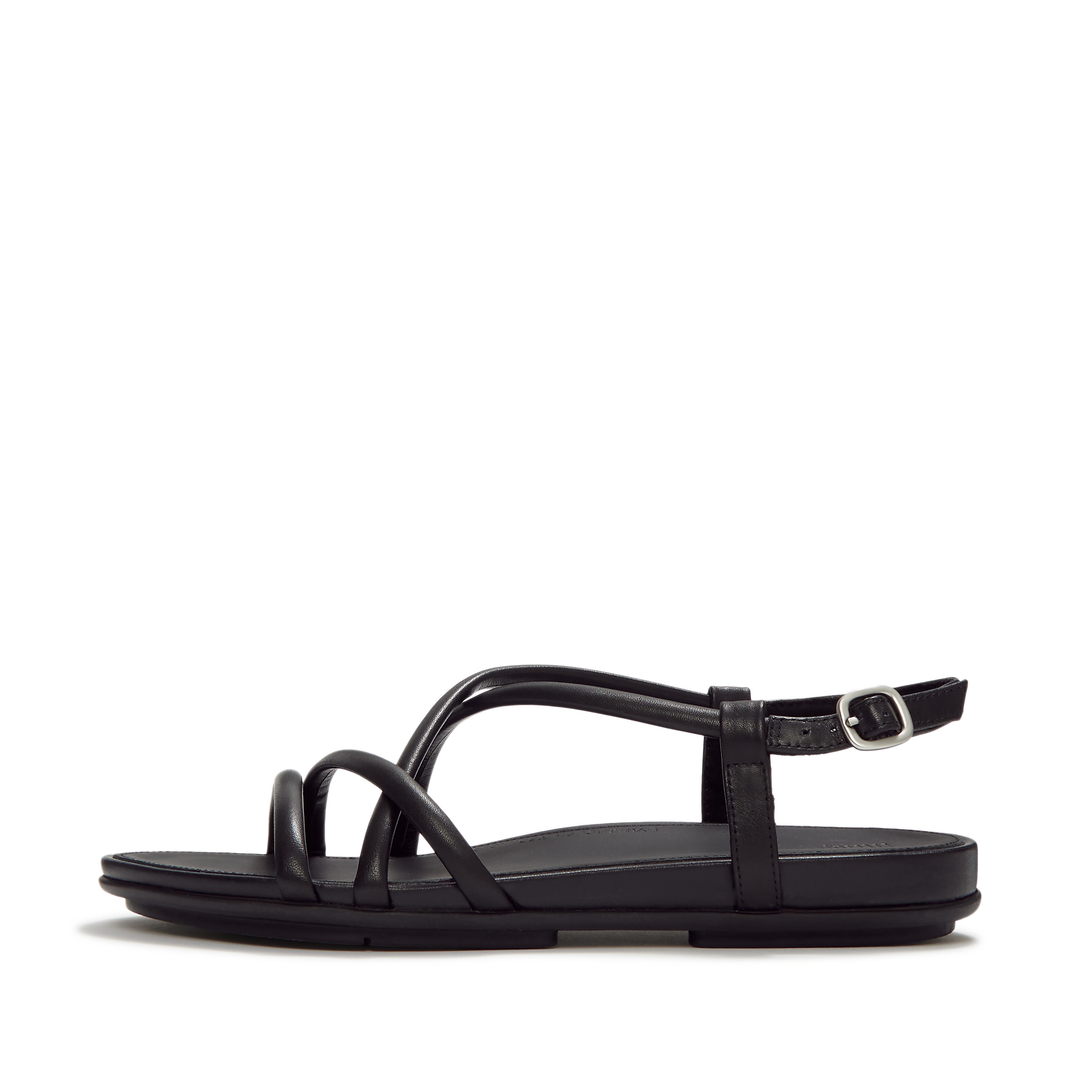 Fit Flop  Gracie  Strappy Back-Strap Sandals Black Leather in Women's size 9