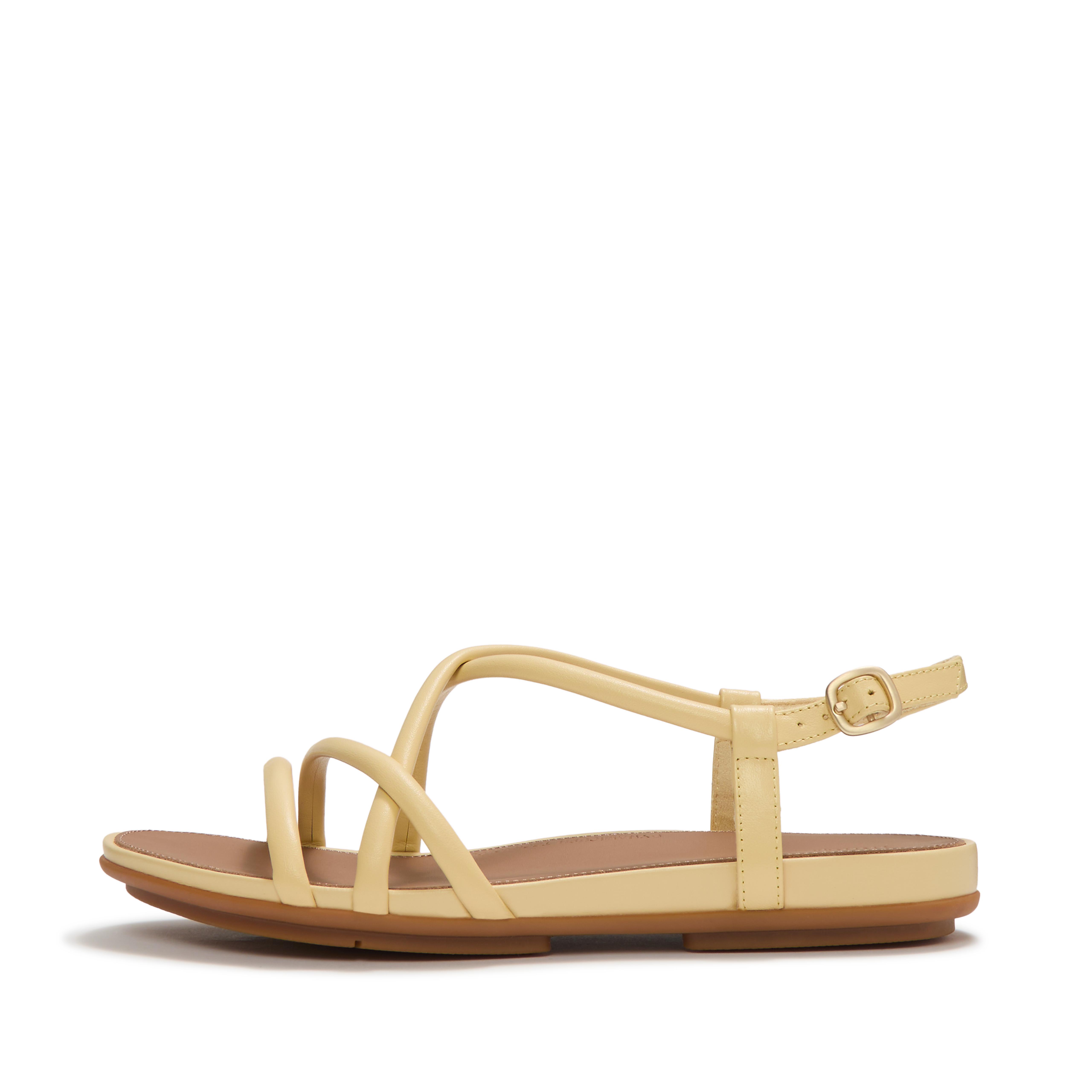 Fit Flop  Gracie  Strappy Back-Strap Sandals Blonde Leather in Women's size 4.5