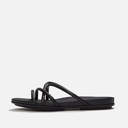 GRACIE-LEATHER-STRAPPY-SLIDES-  display picture 1