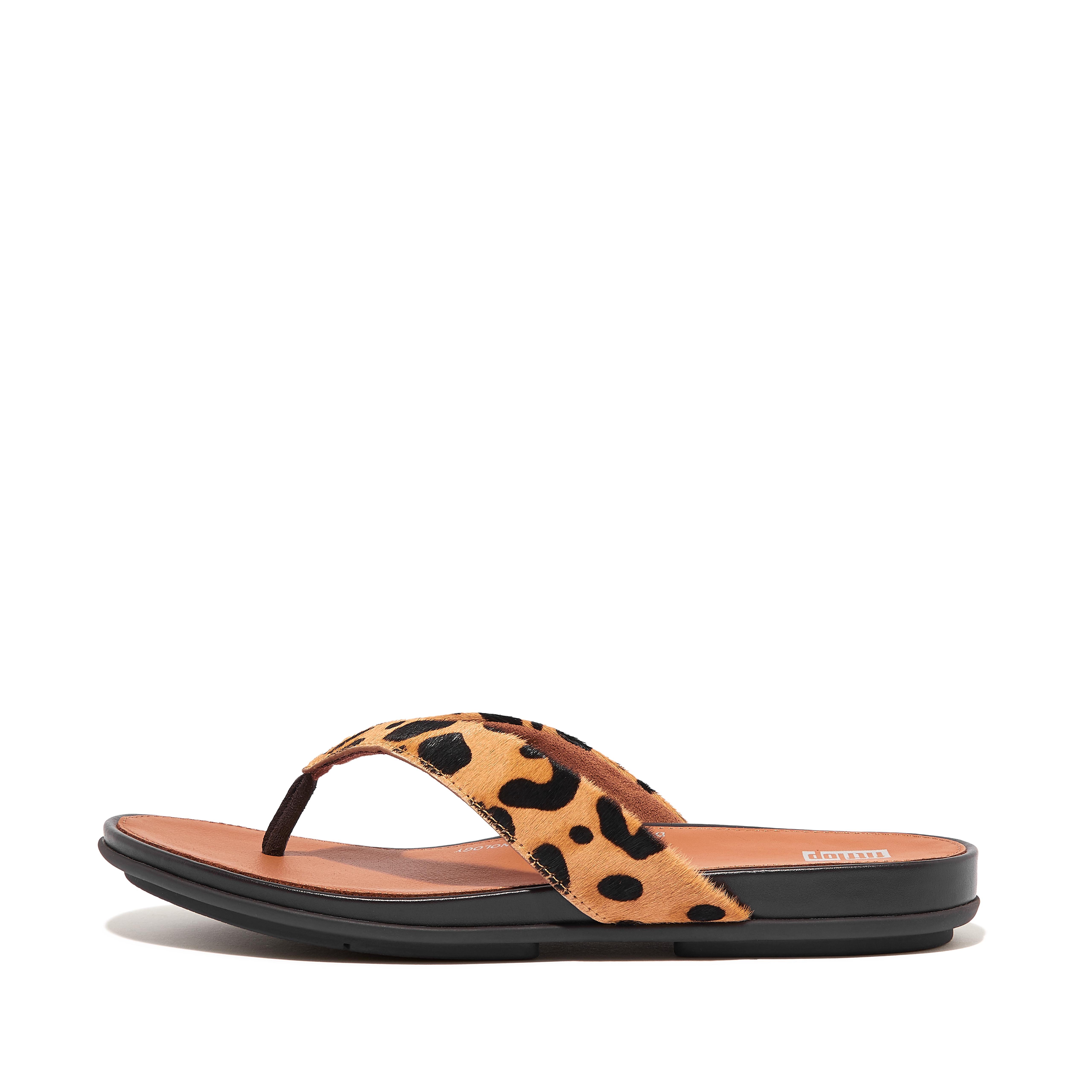 Leopard flip flop on sale sandals