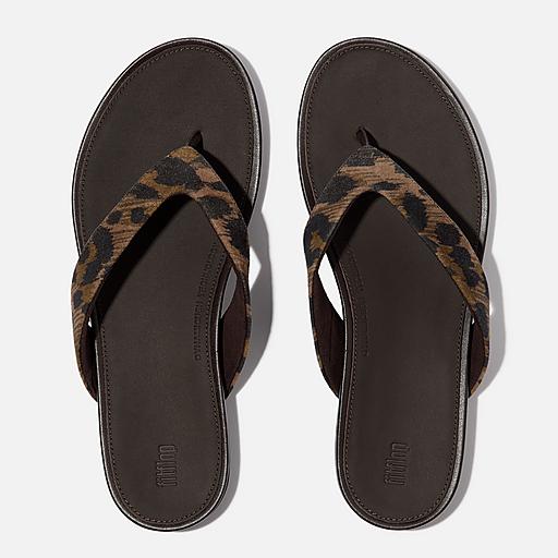 靴 TheSoloist. flip-flop.(leopard) Leopard flip flop - LA Trends Addict