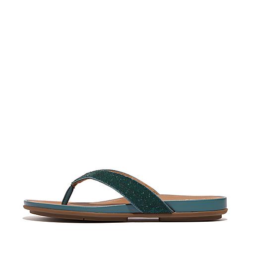 Women's Gracie Leather-Microfibre Flip-Flops