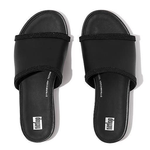 Women's Gracie Leather-Microfibre Slides | FitFlop US