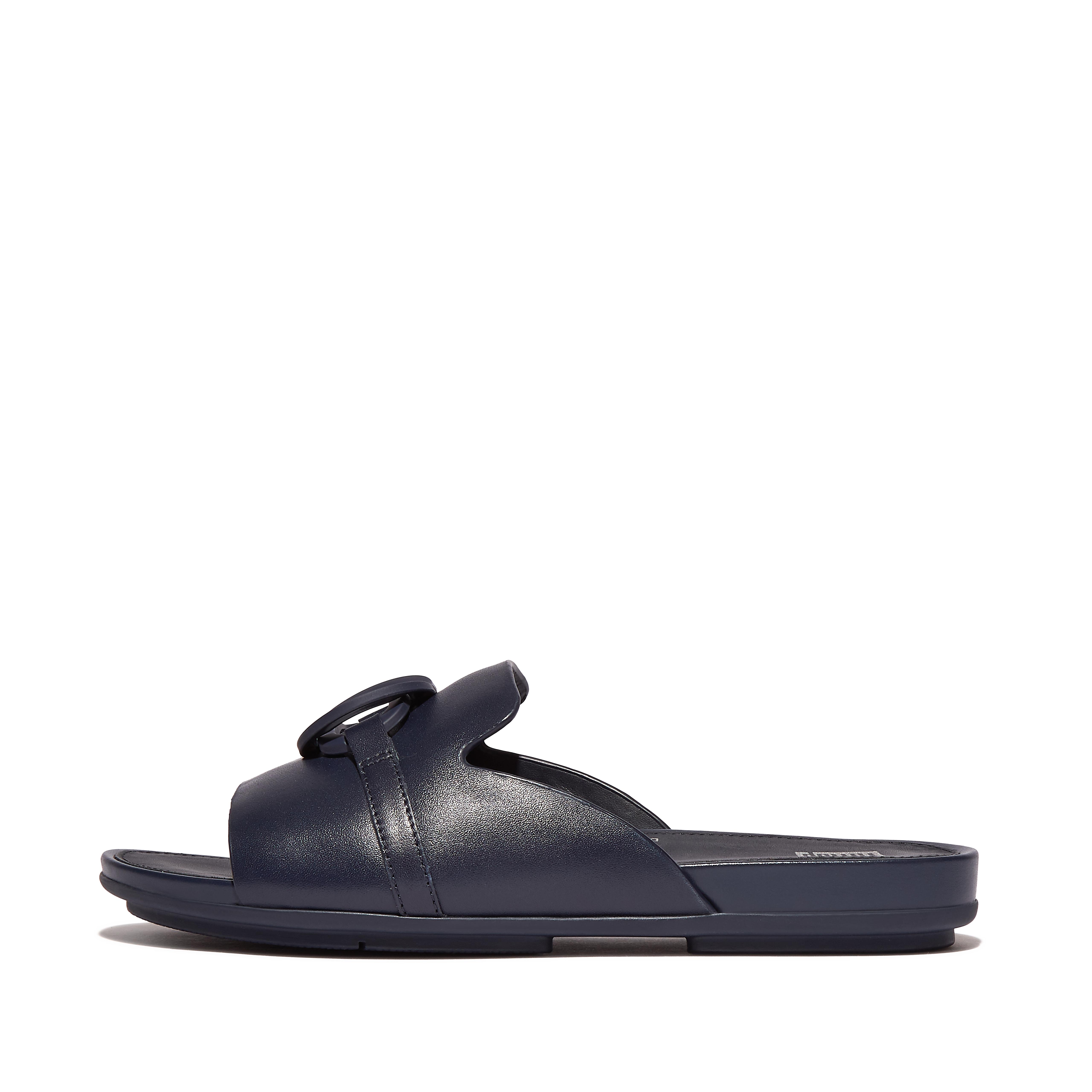 Fitflop Circlet Leather Slides