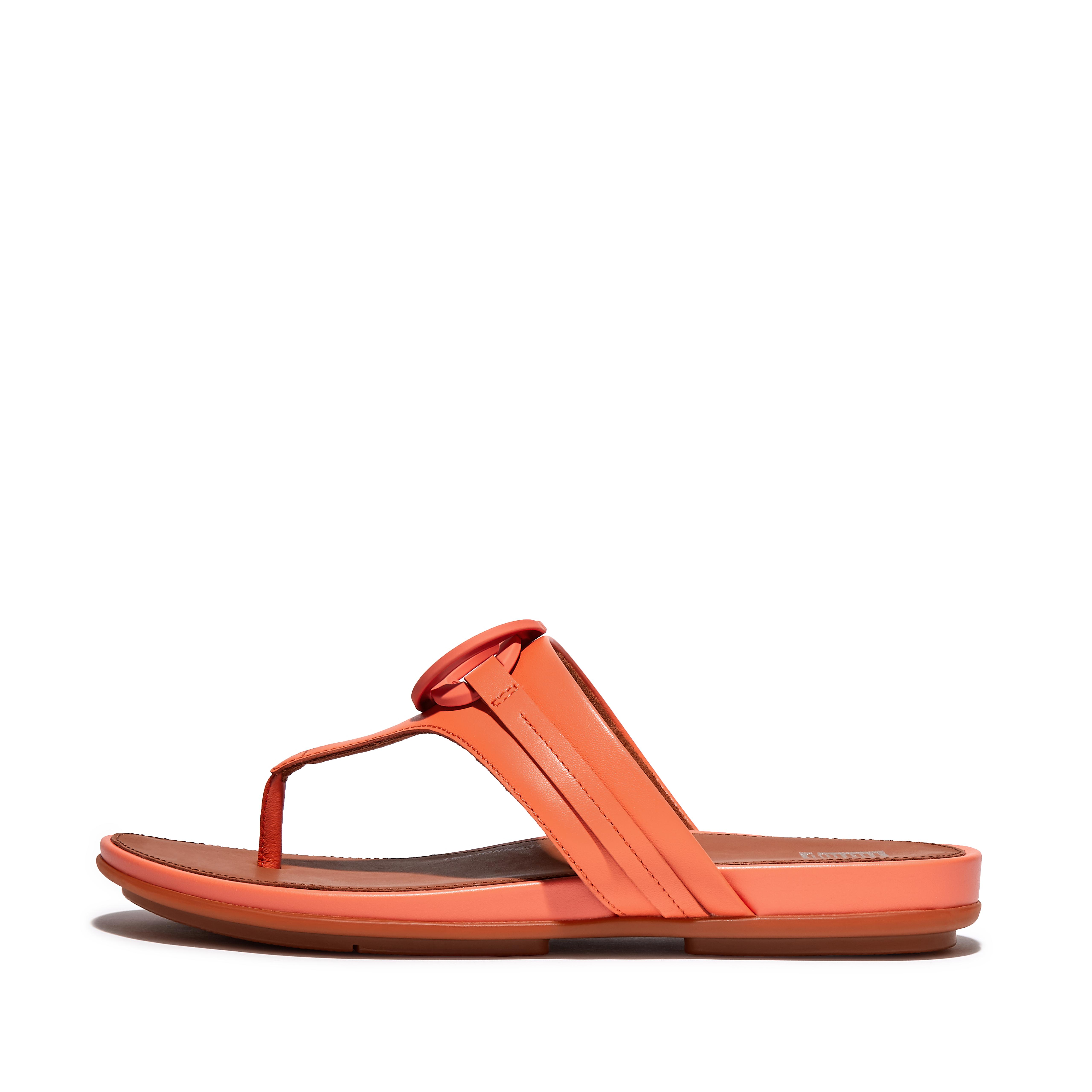 Fitflop Circlet Leather Toe-Post Sandals