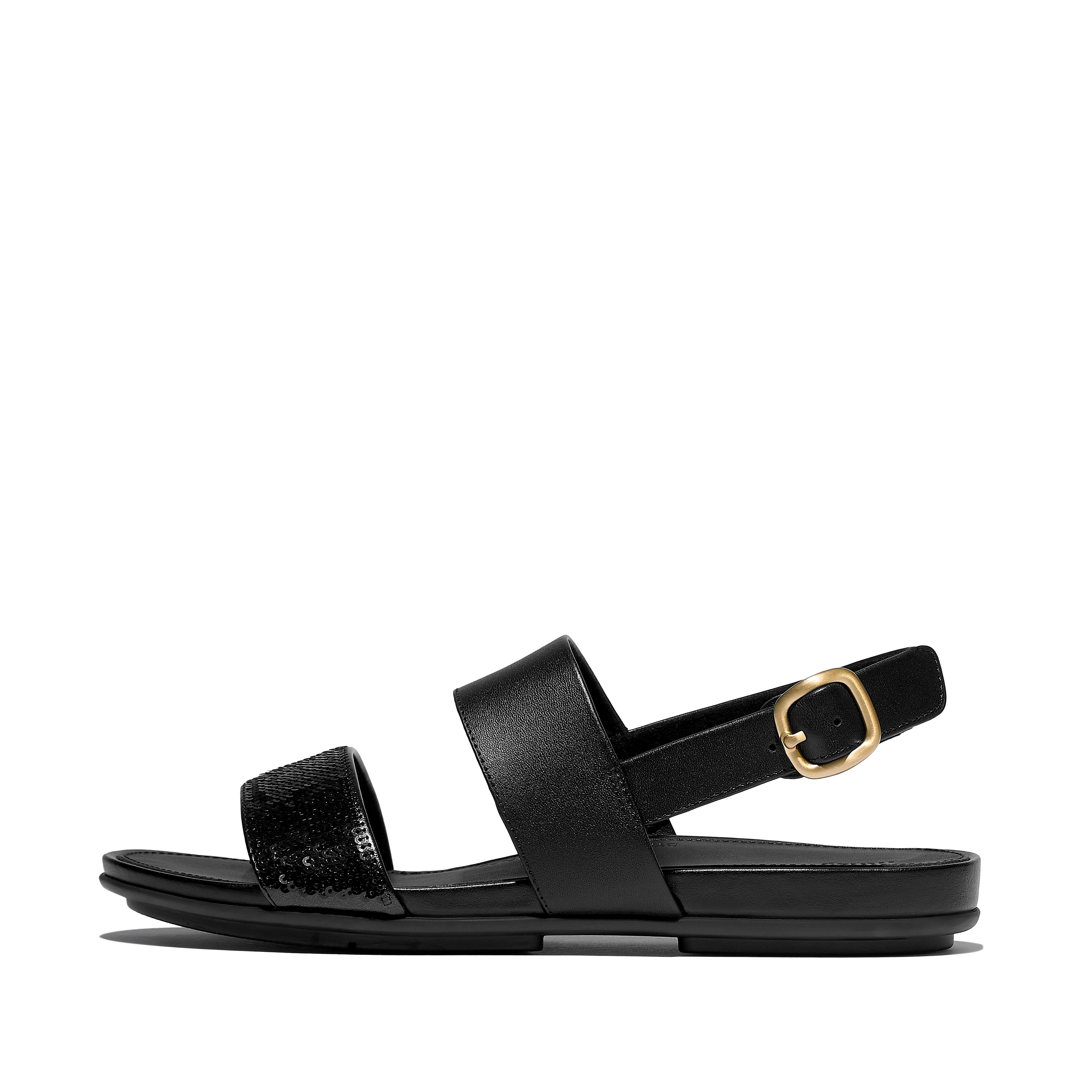 サンダル・ミュール Graccie Leather Back-Strap Sandals for Women Women's Gracie Sequin Leather Back-Strap-Sandals | FitFlop US