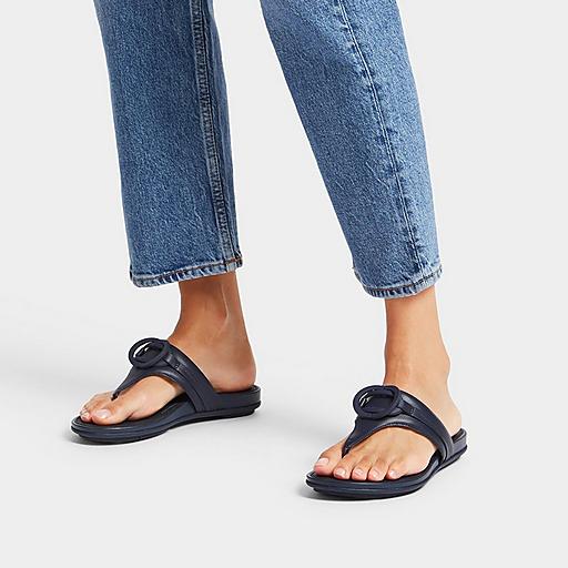 Women's Gracie Leather Toe-Post Sandals