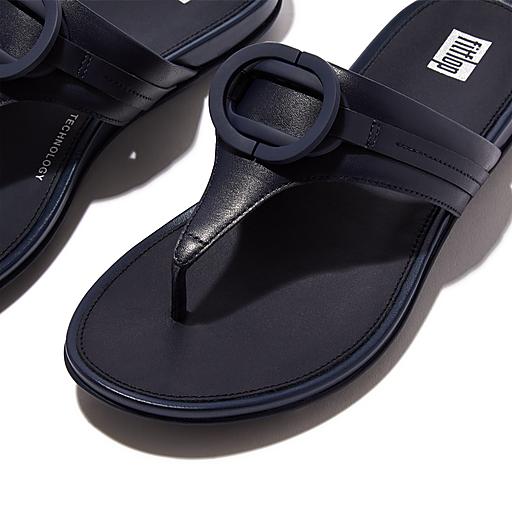 Women's Gracie Leather Toe-Post Sandals