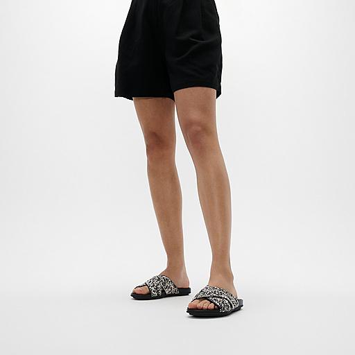 FitFlop Gracie Woven クロス スライド サンダル Women's Gracie Faux-Raffia-Polyester Slides | FitFlop US