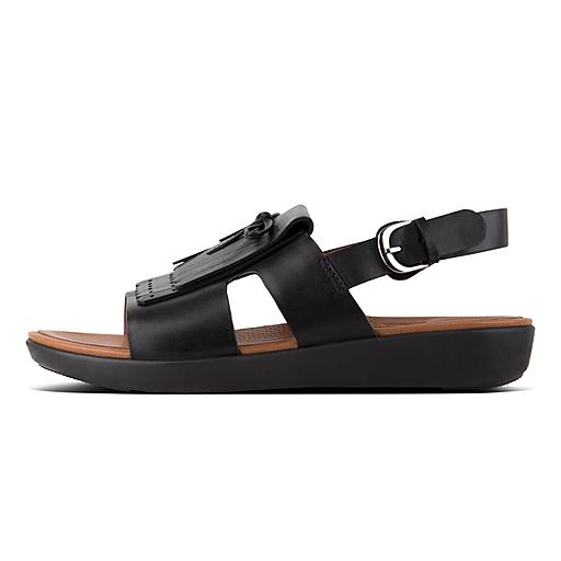 Women s H BAR Leather Back Strap Sandals