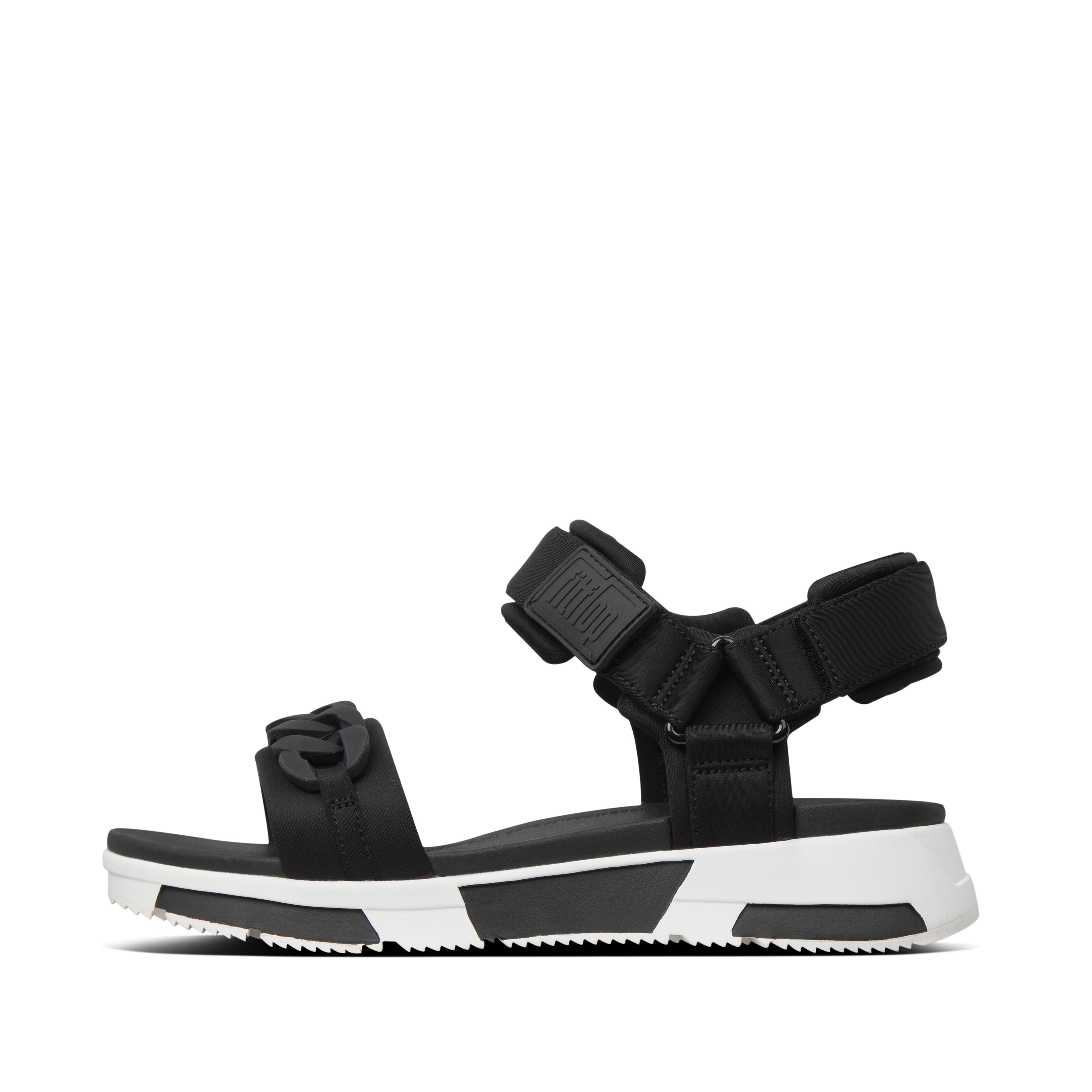 rubber t strap sandals