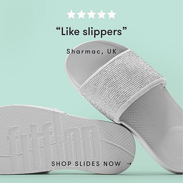 "Like slippers" - Sharmac, UK. Shop slides now