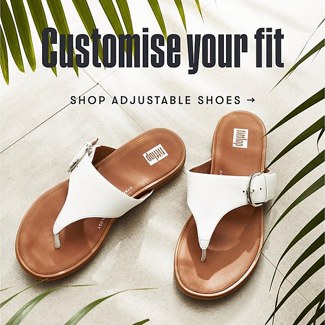 Customise your fit. Shop adjustable shoes