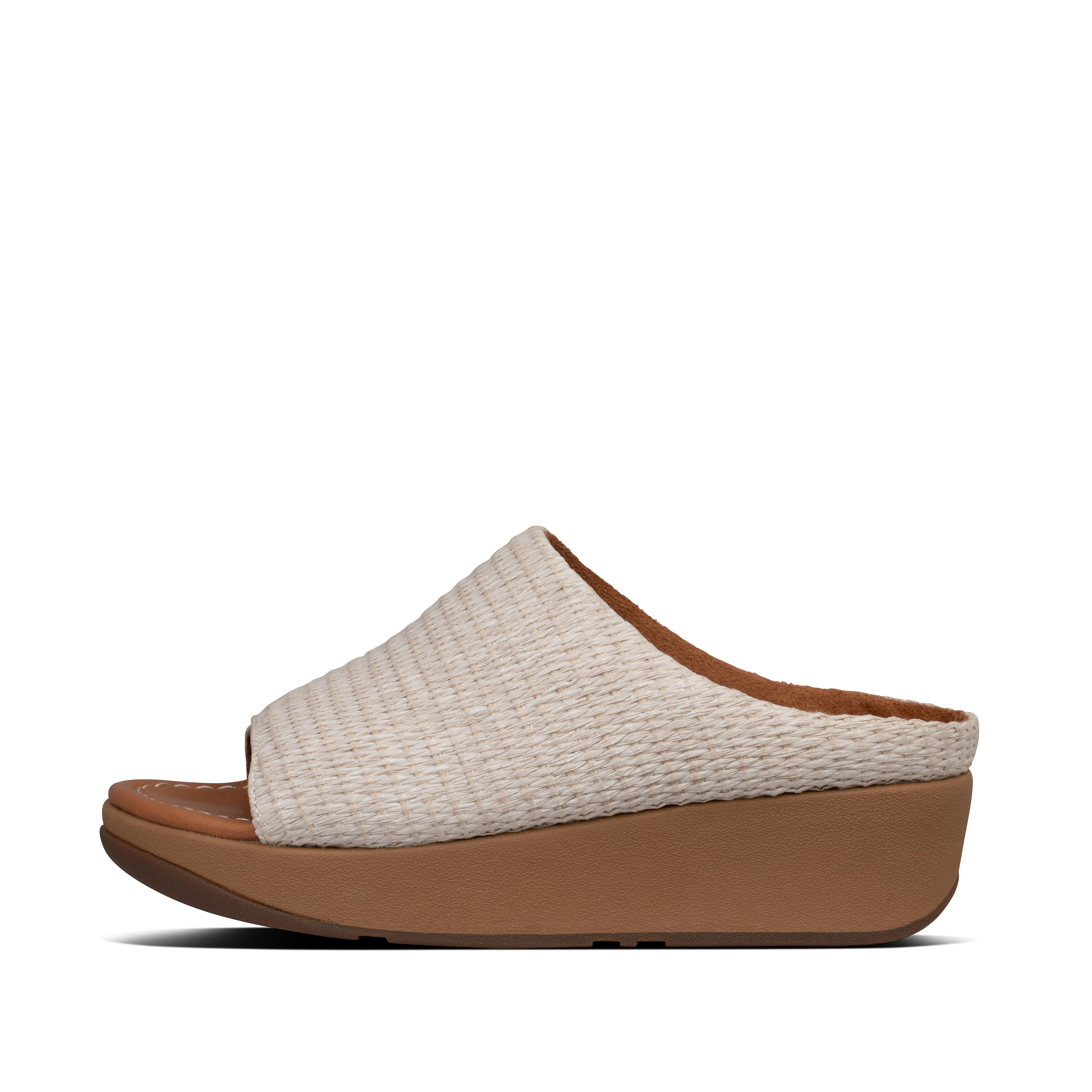 Women s Imogen Raffia Slides FitFlop US