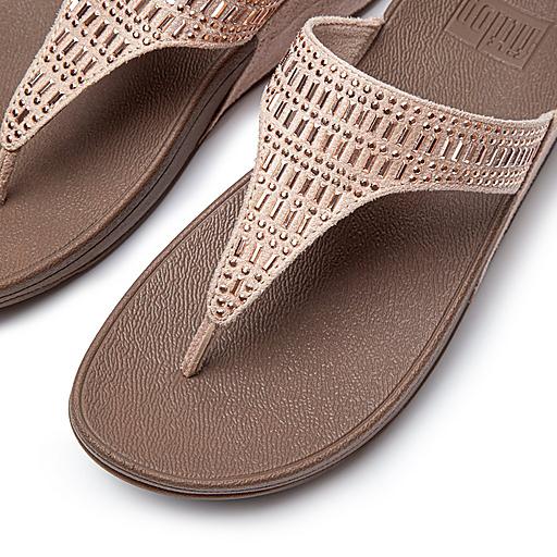 Women s INCASTONE Microfibre Toe Post Sandals FitFlop UK