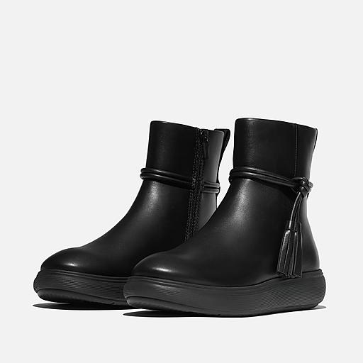 Women's Iq-Comff Tassel Leather Boots | FitFlop US
