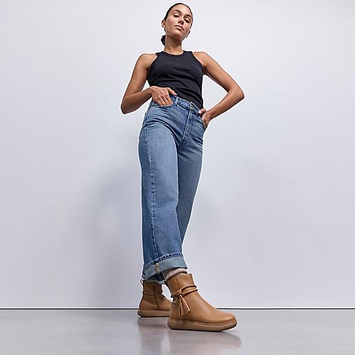 人気デザイン 極美品 fitflop【24.5】キンペイ スタッズアンクルブーツ Women's Iq-Comff Tassel Leather Boots | FitFlop US