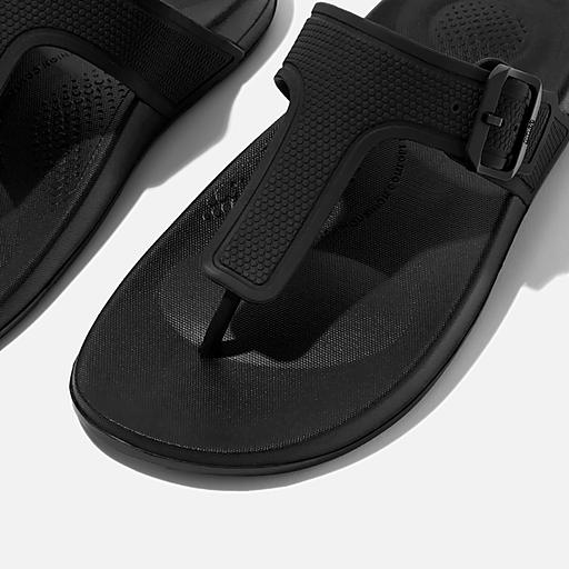 Buckle flip flops on sale