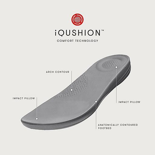 Women's Iqushion Microfibre-Crystals-Faux-Leather Slides